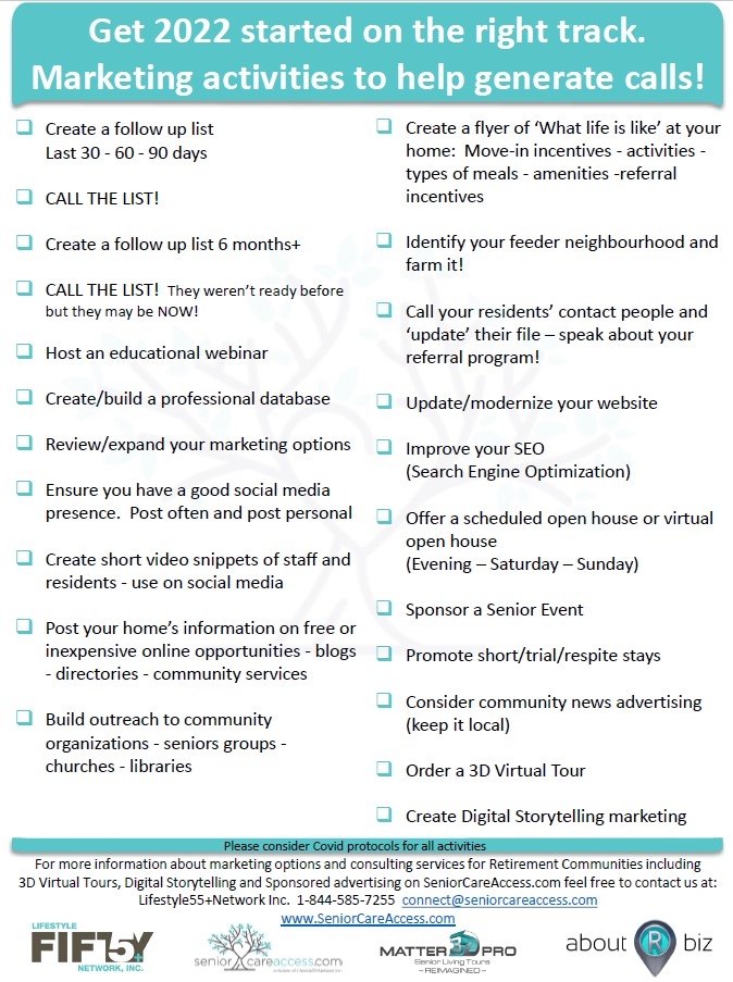 Marketing checklist for 2022